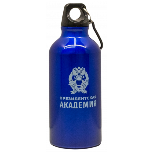 Бутылка спортивная для воды с карабином